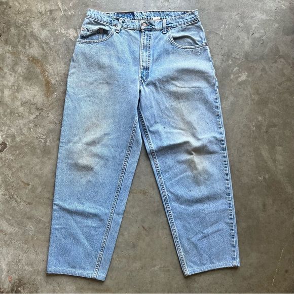 Vintage Distressed Men’s Levi’s 560 Loose Fit Tapered Legs Jeans size 38 - Picture 2 of 5